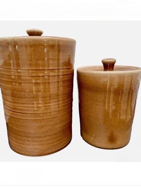 Rare! Simon Pearce Belmont Ceramic Canister